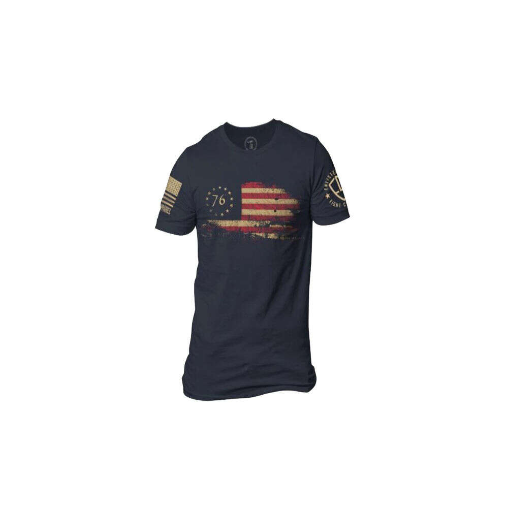 Clothing Nine Line Apparel 4.50" ENLISTED 9 MENS T-SHIRT 76 FLAG NVY XL • Model: 4.50"